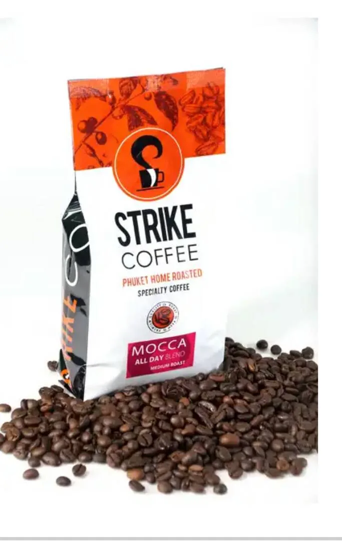 Strike Mocca All Day Blend coffee beans bag